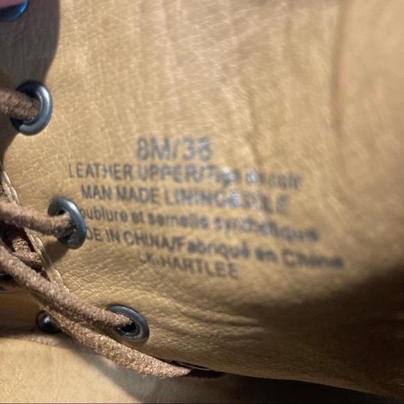 LUCKY BRAND Sz 8 Hartlee Peep Toe Side Lace Up Suede  Booties - Picture 10 of 11